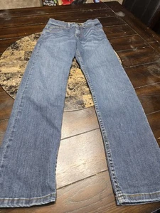 Wrangler Classic Straight Blue Jeans Adjustable Waist Youth Size 12 Slim - Picture 1 of 5