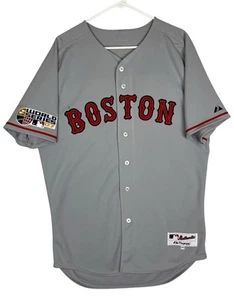 Jonathan Papelbon 2007 World Series Patch Red Sox Jersey Majestic Authentic 44 L - Picture 1 of 14