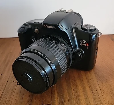 Canon EOS Rebel XS 35mm Film SLR Camera with Canon Zoom Lens 35-80mm - Image 1 of 4