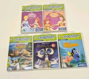 Lot of 5 Leapfrog Leapster Games Disney Walle Nemo Animal Genius. Pre Owned  - Picture 1 of 6
