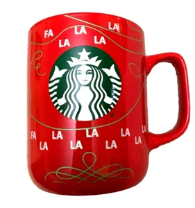Starbucks 2020 Christmas Coffee Cup Becher 12oz Fa La La La Red Mermaid NEU - Bild 1 von 6