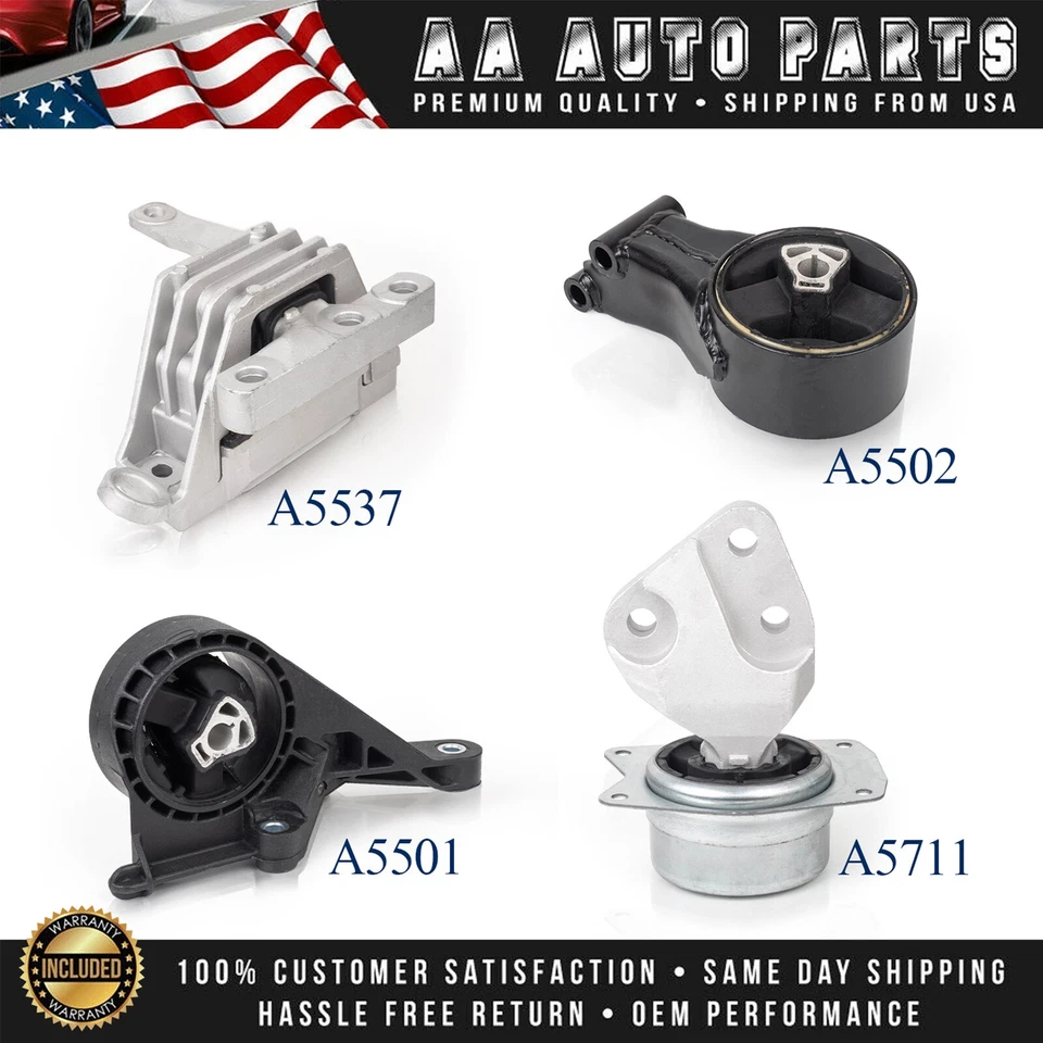 4pcs Engine Motor & Transmission Mount for 2012-2013 Buick LaCrosse l4 2.4L - Image 1 of 4