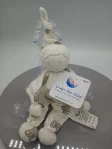 Under the Nile Stuffed Plush 8" Baby Buddy Rag Doll Lovey Soft Organic Elephant - Picture 1 of 5