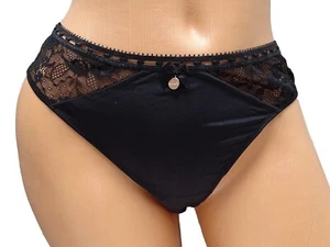 NEU Übergröße s.Oliver 3 Stück Damen Stretch String Panty in schwarz Gr. 44/46 - Bild 1 von 3