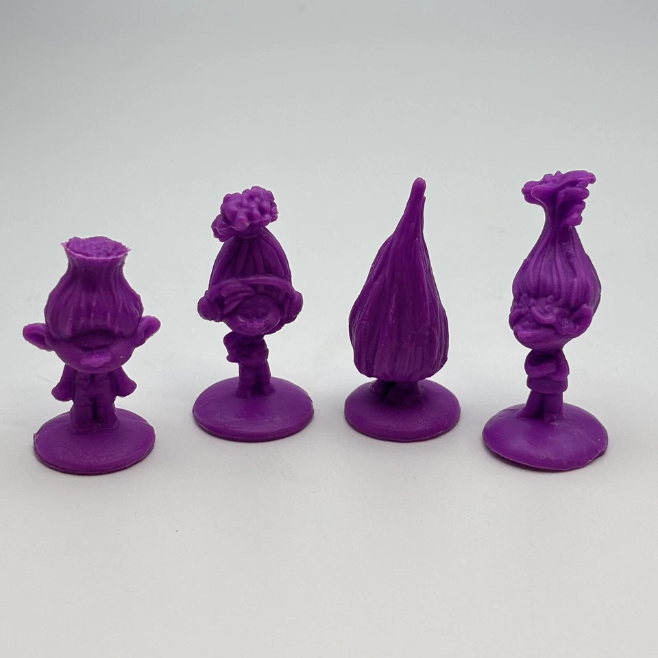 Trolls in Trouble 4 Trolls de plástico púrpura 2016 Hasbro piezas de repuesto para juegos Foto 1 de 1