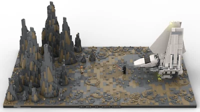 MARKENLOS Star Wars Obi Wan Final Duel MOC PDF SOLO istruzioni, NO BRICKS BRICKMANstudio