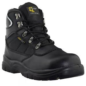 Grafters Leather Waterproof Safety Boots Steel Toe Cap Hiking Work Boot Trainer - Picture 1 of 20