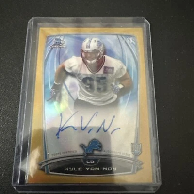 2014 Topps Kyle Van Noy Rookie Gold Refractor Auto /50 - Image 1 of 4