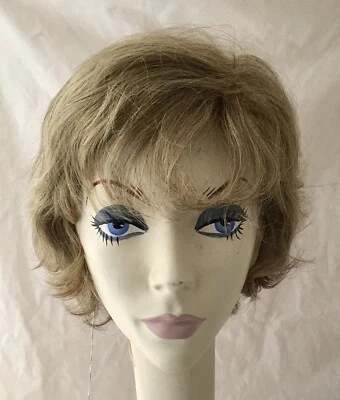 ¡NUEVO CON ETIQUETAS! Peluca JACQUELYN CABELLO HUMANO Mezcla HM Valerie 123 Atada a Mano MARRÓN + RUBIO Mezcla Foto 1 de 4