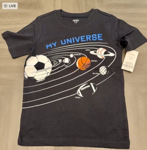 Carter's Toddler Boys "My Universe" T-shirt Size 6 (NEW w/Tags) - Picture 1 of 1
