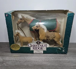 1996 Chestnut Ridge 3 Piece Horse Family Damaged Box - Picture 1 of 9