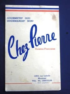 1945 Maison Pierre, cocina francesa, menú Montreal - Imagen 1 de 3
