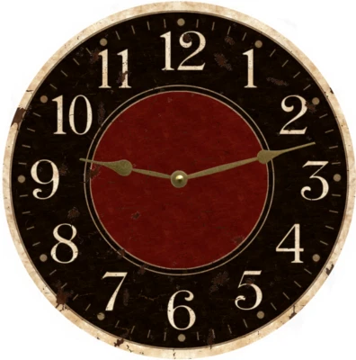 Rustic Wall Clock - Image 1 of 4