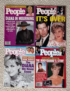 Lot of 4 People Magazines from 1990s & 2000s - Princess Diana Cover Articles - Picture 1 of 5