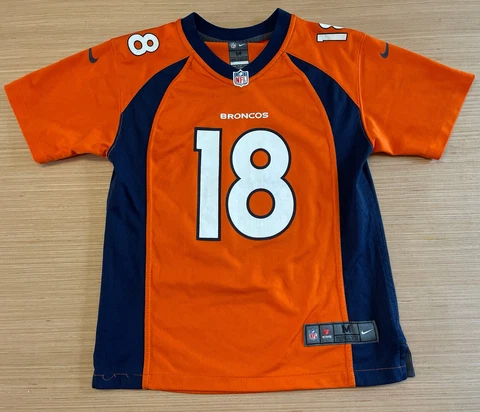 Boys Nike Denver Broncos Peyton Manning Football Jersey Size Youth Medium Kids Cover