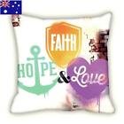 Faith Hope Love Cushion Silk Cushion Australia