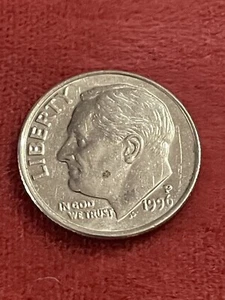 1996 P Roosevelt Dime DDO Rpm DDR - Picture 1 of 3
