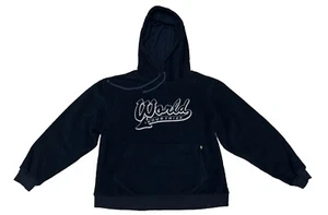 World Industries 90’s Vintage Flame-Boy Hoodie Dark Blue YOUTH SMALL - Picture 1 of 7