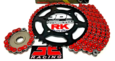 Red 2015-2022 GSX-S1000 RK ZXW 520 17/44 OEM Ratio Racing Chain and Sprocket Kit - Image 1 of 3