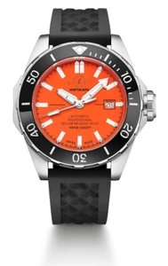 Haftavani - 1000M Tiefsee Automatik Taucheruhr - Swiss Made - orange Gesicht - Bild 1 von 9