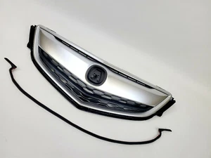 Fits ACURA TLX 2015 2016 2017 Front Grille Grill Satin nickel W/ Rubber Moulding - Foto 1 di 3