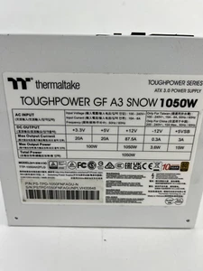 Defective Toughpower GF A3 Snow 1050W Thermaltake ATX 3.0 Power Supply(Only PSU) - Photo 1/6