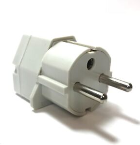 German Grounded Travel Plug Adapter USA US AU To Germany Type F Outlet Socket