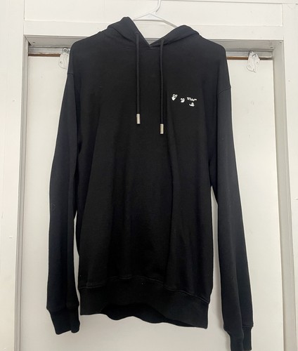 OFF WHITE Felpa con cappuccio logo Off White nera