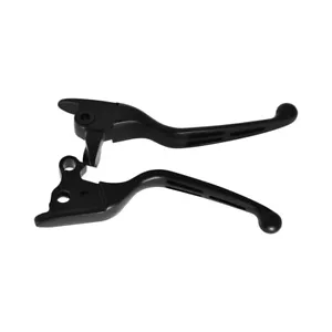 Matte Black Brake Clutch Hand Levers For Harley Road King Electra Glide 08-2013 - Imagen 1 de 5