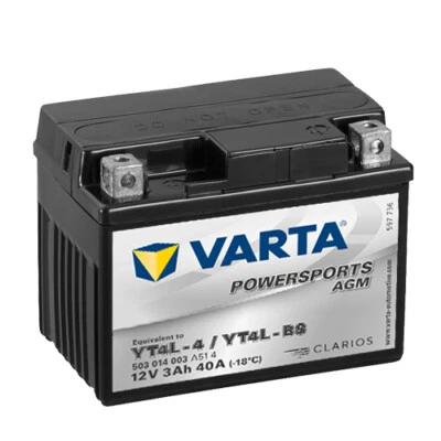 Battery For Cagiva W8 125 AC A8 1999 VARTA T4L-4 / YT4L-4 AGM Enclosed - Image 1 of 3