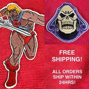 π₯ HeMan & Skeletor MOTU cartone animato vintage ricamato ferro su toppa SPEDIZIONE LO STESSO GIORNO - Foto 1 di 10