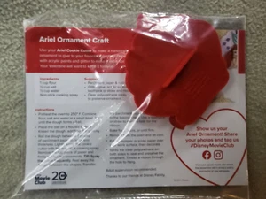 DISNEY MOVIE CLUB EXCLUSIVE-ARIEL COOKIE CUTTER WITH RECIPE-NIP - Picture 1 of 1