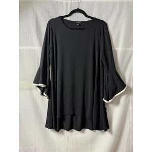 Black Alfani Bell Sleeve Dress - Classic & Stylish - Picture 1 of 7