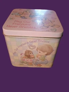 Precious Moments Tin May Our Friendship Never Crumble Approximately 4" X 4" - Picture 1 of 9