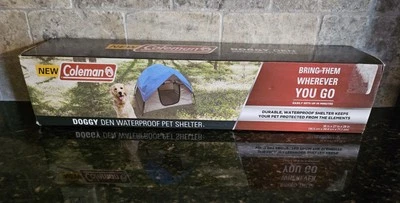Tienda para perros Coleman Doggy Den impermeable 37"×27"×28" azul - nueva - caja abierta Foto 1 de 4
