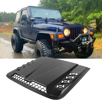 Cubierta de ventilación de capó de admisión de flujo de aire para Jeep Wrangler TJ JK 1997-2017 Foto 1 de 4