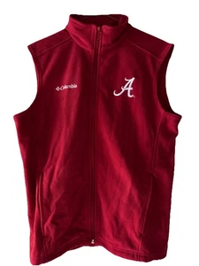Chaleco polar Alabama Crimson Tide Columbia Mountain para hombre mediano - Imagen 1 de 8