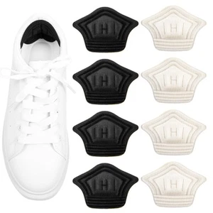 8 Pcs Mesh Self-Adhesive Heel Pads, Reusable Back of Heel Cushion Pads for Wo... - Picture 1 of 8