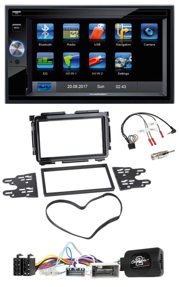 Blaupunkt Lenkrad USB Bluetooth TMC 2DIN Navigation für Honda HR-V RU ab 2015 sc - Bild 1 von 4