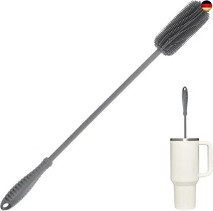 ddLUCK Flaschenbürste Silikon Lang,40cm Flasche Flaschenreiniger, Kratzerfreier - Bild 1 von 8