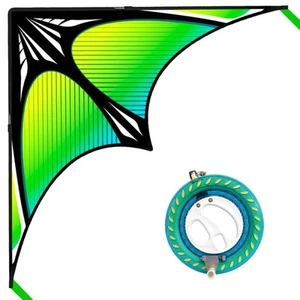 Large Beach Kite and Kite Reel Winder with 650ft String for Kids and Adults - Picture 1 of 6