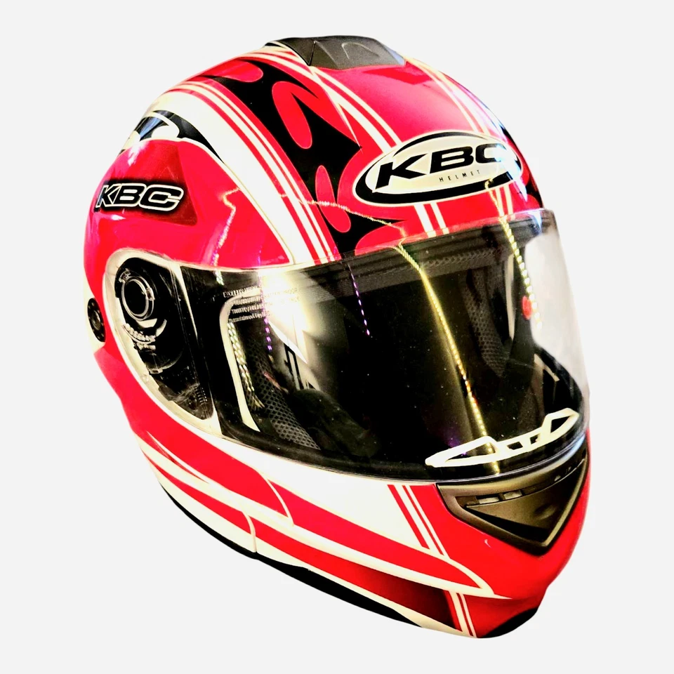 KBC FFR 科鲁兹摩托车头盔全脸尺寸 M. 红色、黑色和白色 — 第 1/4 张图片
