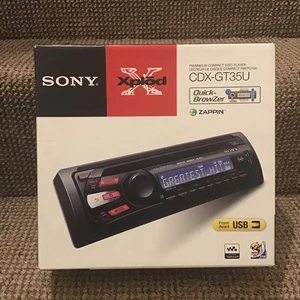 Sony CDX GT35U Stereo CD Player. AUX Input USB. Boxed & New. Fast Dispatch. - Picture 1 of 8