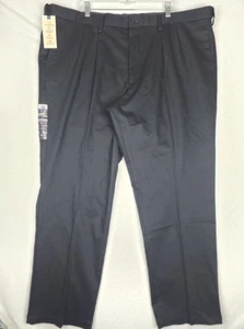 NWT Dockers Signature Khaki Big & Tall Classic Pleated Lux Cotton Stretch 48x32 - Picture 1 of 10