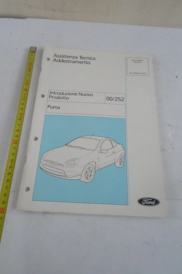 catalogo assistenza tecnica Ford Puma 1997 carrozzeria sistemi elettrici - Immagine 1 di 4