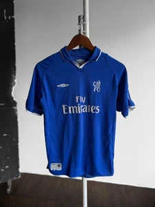 Umbro Herren Vintage 00s Chelsea FC 2003-05 Blau Home Fußball Trikot Größe XS/S - Bild 1 von 6