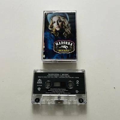 MADONNA Cassette Tape Electro Synth Pop Music What it feels like for a girl - Image 1 of 4