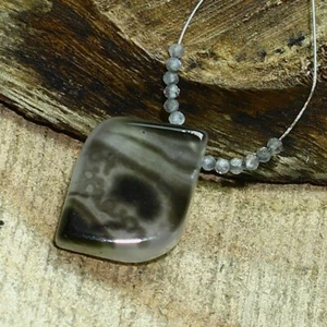 Onyx Smooth Fancy Labradorite Beads Briolette Natural Loose Gemstone Jewelry - Picture 1 of 3