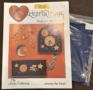 Heart Strings MAGIC AND MOONBEAMS Cross Stitch Pattern w/Fabric - Picture 1 of 3
