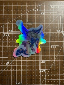 Dark Magician Girl holografische Aufkleber 3”x3” - Bild 1 von 1
